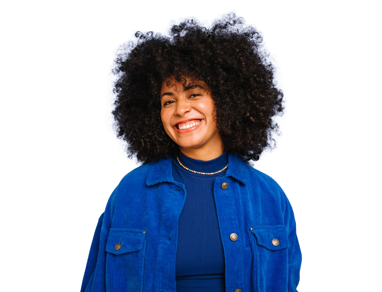 Image d'une femme ayant obtenu un crédit